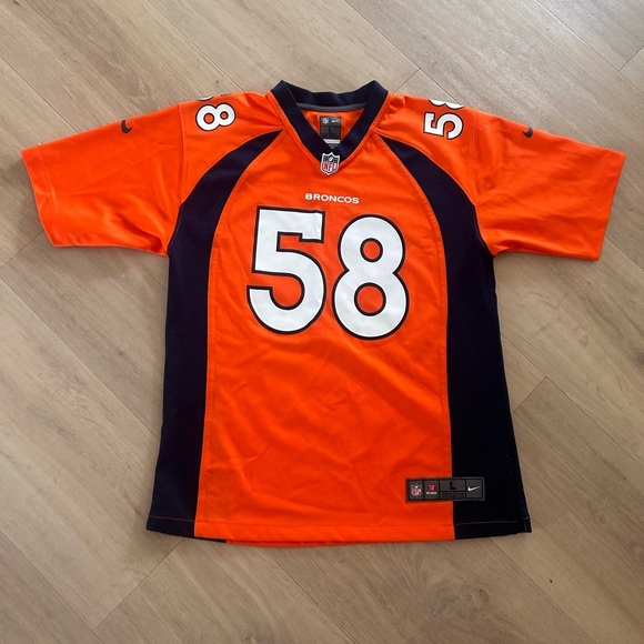 NFL Other - NFL Miller Broncos Bright Orange and Navy Jersey